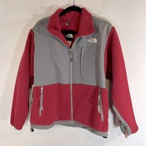 The North Face Polartec Fleece Athletic Zip Up Women’s Size M Red Grey Jacket